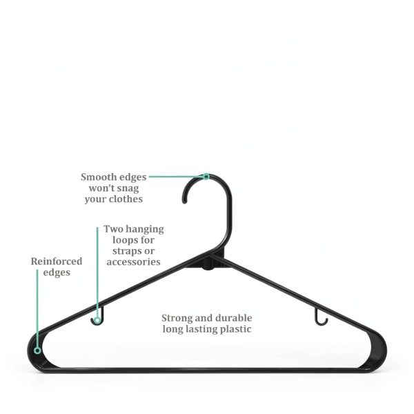 Plastic Hangers Sharpty Durable Slim Design-1