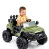 UTKFHT Rubber Tire Upgrade Kit Electric Ride On Car Wheels-4