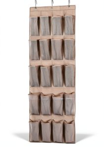 Amazon Basics Mesh Shoe Organizer Portable Grey-0