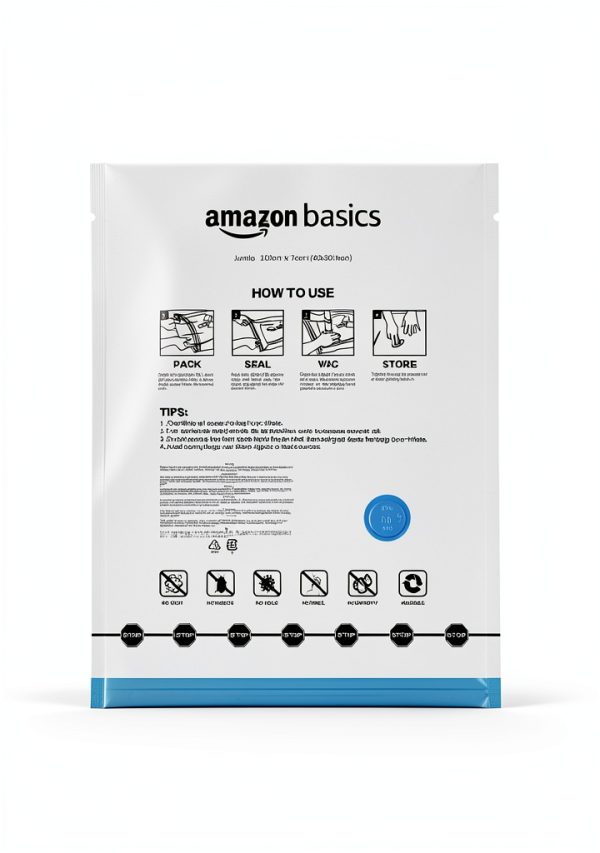 Amazon Basics Vacuum Storage Bags Durable Reusable Space-5