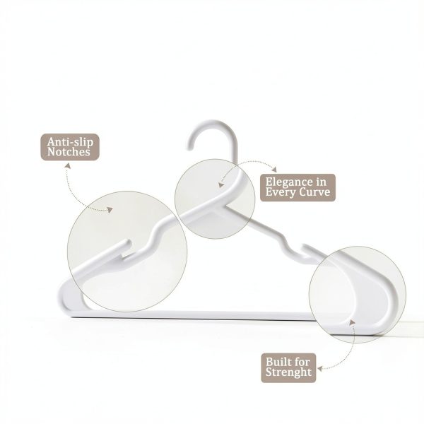 Utopia Home Plastic Hangers Durable Space Saving Closet-5