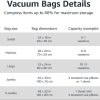 Amazon Basics Vacuum Storage Bags Durable Reusable Hand Pump-2