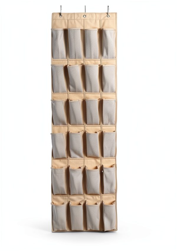 Amazon Basics Mesh Shoe Organizer Portable Grey-5