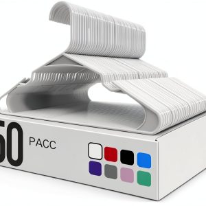 Utopia Home Plastic Hangers Durable Space Saving Closet-0