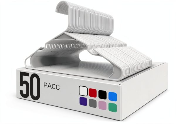 Utopia Home Plastic Hangers Durable Space Saving Closet-0