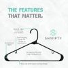 Sharpty Plastic Hangers Lightweight Triangular-1
