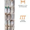Amazon Basics Mesh Shoe Organizer Portable Grey-1