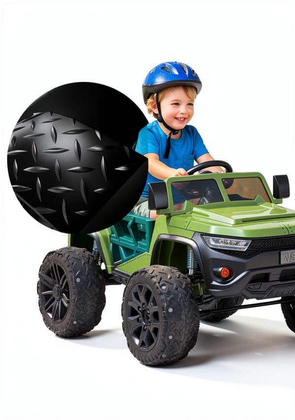 UTKFHT Rubber Tire Upgrade Kit Electric Ride On Car Wheels-2