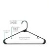 Sharpty Plastic Hangers Durable Space Saving Closet-1