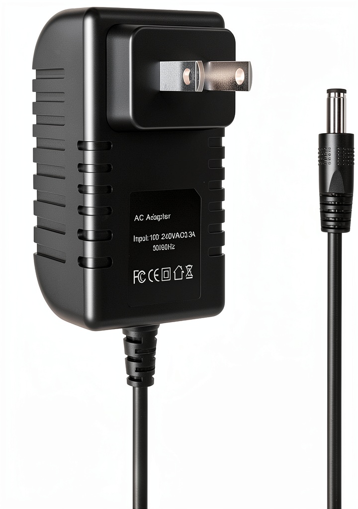 J-ZMQER 7.5V charger adapter connected to a ride-on toy battery