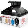 Sharpty Plastic Hangers Durable Space Saving Closet-0