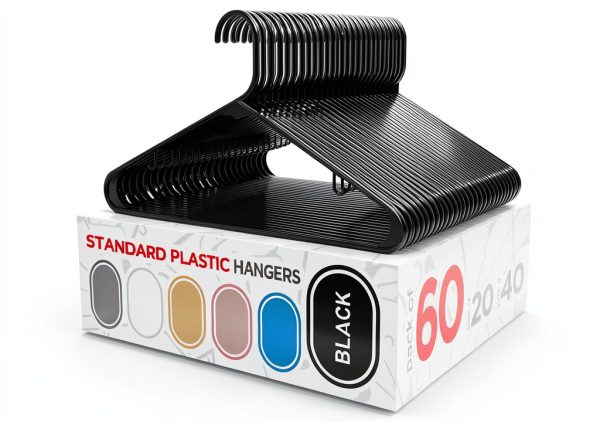 Sharpty Plastic Hangers Durable Space Saving Closet-0