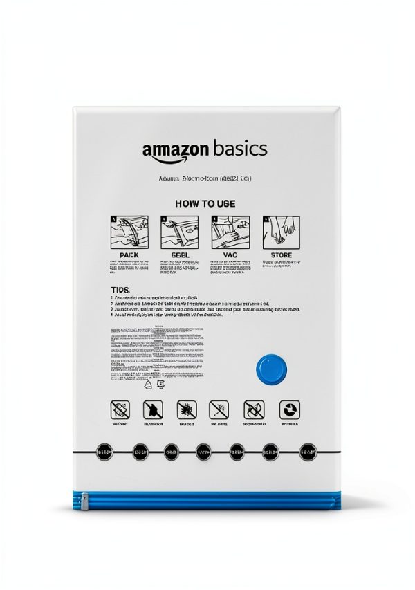 Amazon Basics Vacuum Storage Bags Reusable Hand Pump-4