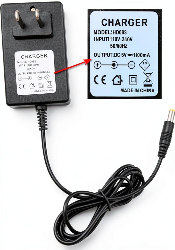 Kids Ride On Car Battery Charger venshun 6V Charger-2