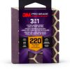 3M DCDA220-PGP-1T Pro Grade Precision 3-in-1 Angled Faster Sanding Sponge, 220-Grit Extra-Fine, 2.5" x 4.5" x 1"-1