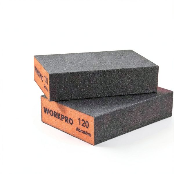 WORKPRO Sanding Sponge, 8 Pack Wet and Dry Dual-use Sanding Block, 60/80/120/220 Grit Assortment, Reusable Sandpaper Block for Wood, Metal, and Drywall-3